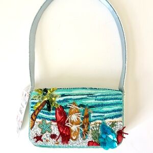 Hawaii Surfboard Beach Beaded Bag Shoulder Purse Handcrafted In India